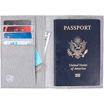 Travelon RFID Blocking Bifold Passport Holder, Gray (43400_51T)