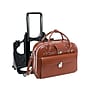 McKlein Roseville Leather Briefcase, Laptop Compatible, Rolling, TSA Checkpoint Friendly, Brown (96644)~#|#~sp60962144_sc7