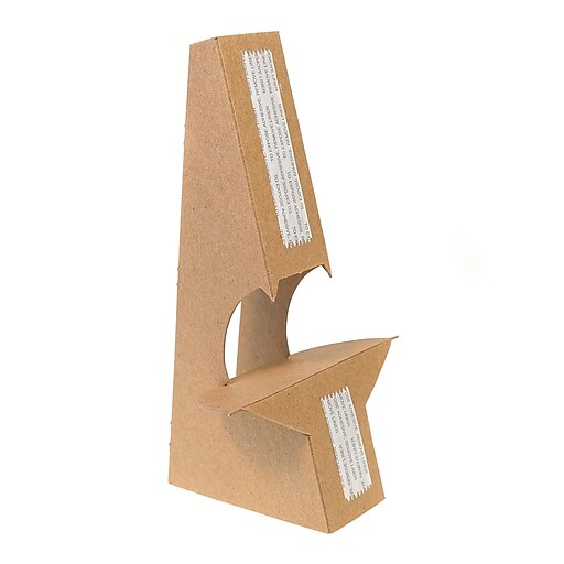 Uline Stickon Double Wing Easel Backs, Size 8", Kraft, Pack of 50