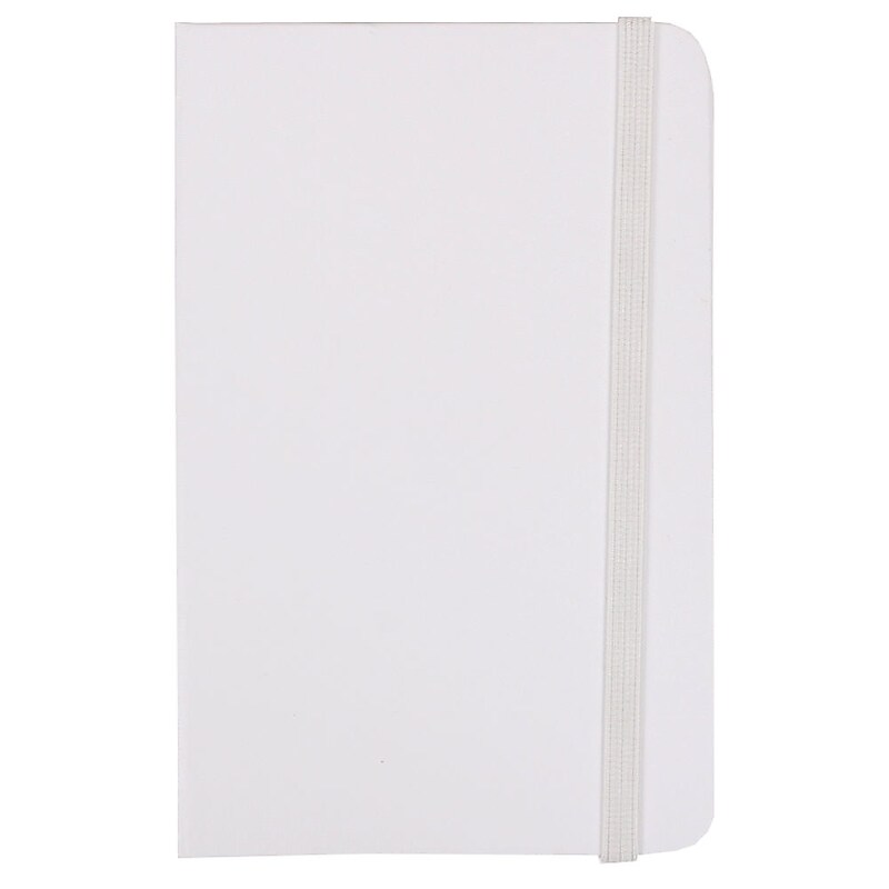 JAM Paper 1-Subject Pocket Notebook, 3.75" x 5.625", Narrow Ruled, 100 Sheets, White (340526606) image 1
