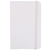 JAM Paper® Hardcover Notebook With Elastic, Small Journal, 3 3/4 x 5 5/8, White, 100 Lined Sheets, Sold Individually (340526606)