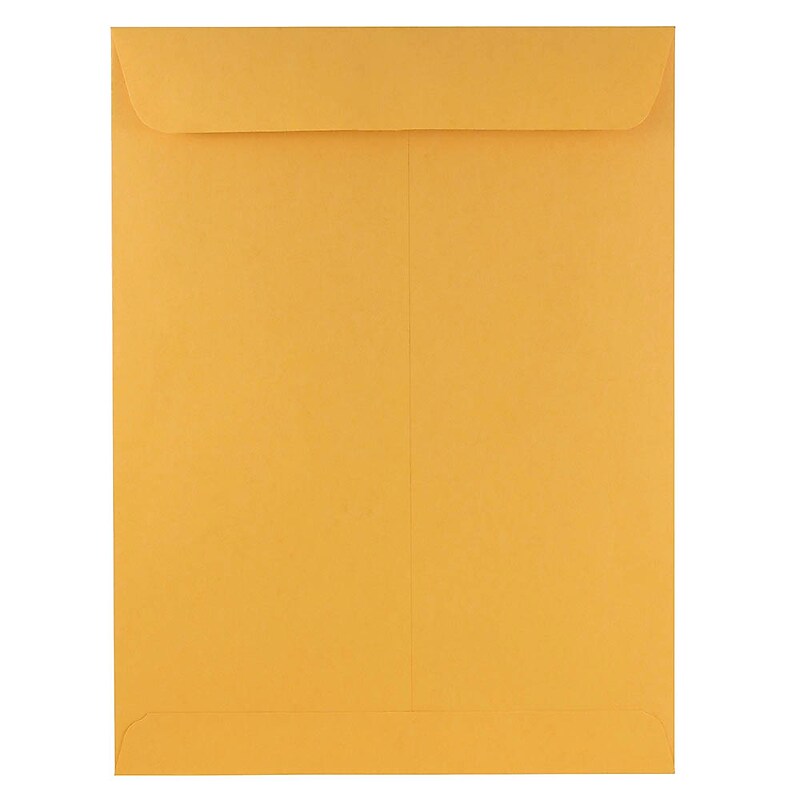 JAM Paper Kraft Open End Kraft Catalog Envelopes, 9" x 12", Brown Kraft, 50/Pack (4132I) image 1