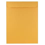 JAM Paper 9" x 12" Open End Catalog Envelopes, Brown Kraft Manila, 50/Pack (4132i)