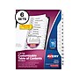 Avery Ready Index Table of Contents Paper Dividers, 1-15 Tabs, White, 6 Sets/Pack (11825)~#|#~sp61031175_sc7