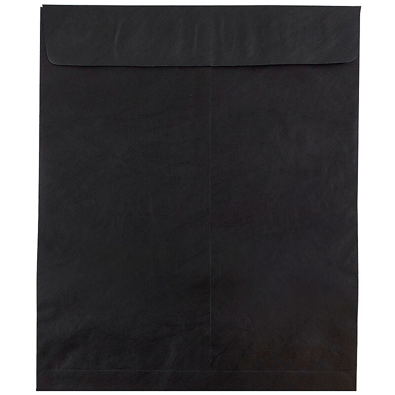 JAM Paper Tear-Proof Tyvek Open End Catalog Envelopes, 11.5" x 14.5", Black, 25/Pack (V021386) image 1