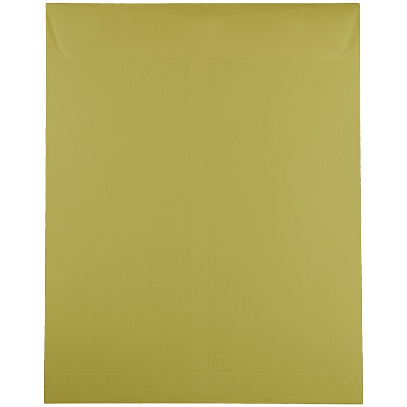 JAM Paper 10 x 13 Open End Catalog Envelopes, Chartreuse Green, 25/Pack (212813512) image 1
