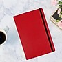 JAM Paper 1-Subject Pocket Notebook, 5.875" x 8.5", Narrow Ruled, 100 Sheets, Red (340526610)~#|#~sp61031370_sc7