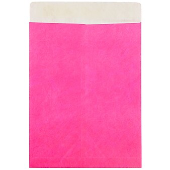 JAM Paper® 10 x 13 Tyvek Tear-Proof Open End Catalog Envelopes, Fuchsia Pink, 10/Pack (V021380B)