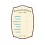 Cosco Boutique Business Hours Indoor Wall Sign, 8" x 12", Cream/Blue/Brown (098392)~#|#~sp61096499_sc7