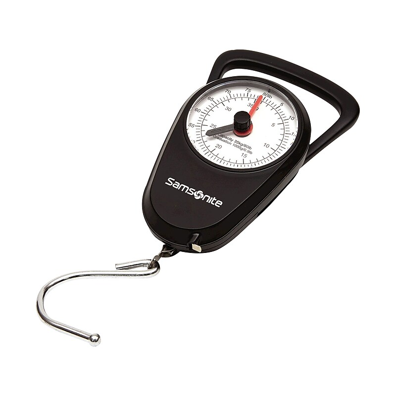 Samsonite 778871041 Manual Scale, Black, 80 lbs. Capacity image 1