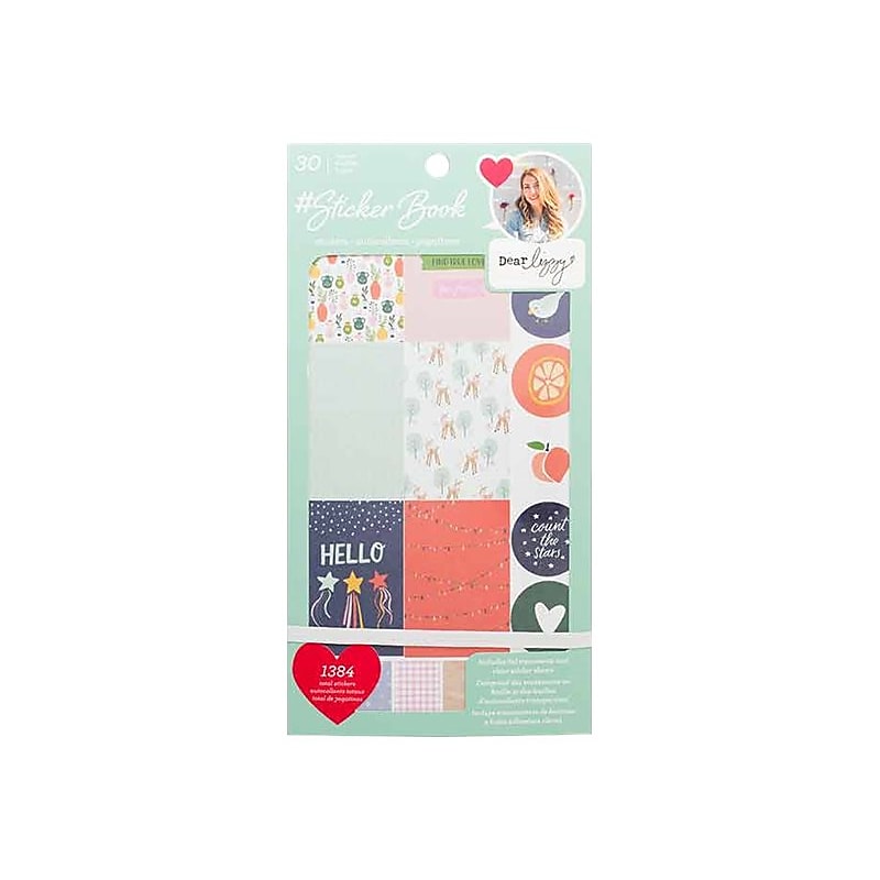 American Crafts Dear Lizzy Stickers, Assorted Colors, 1384/Pack (344861) image 1