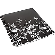 Staples® Customizable Arc Notebook System, 9.38" x 11.25", Narrow Ruled, 60 Sheets, Black with Butterflies (28002)