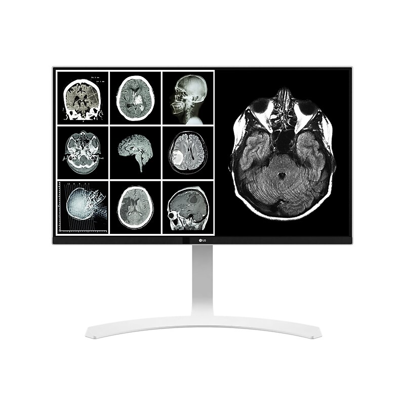 LG 27HJ712C-W 27" LED Monitor, Silver image 1