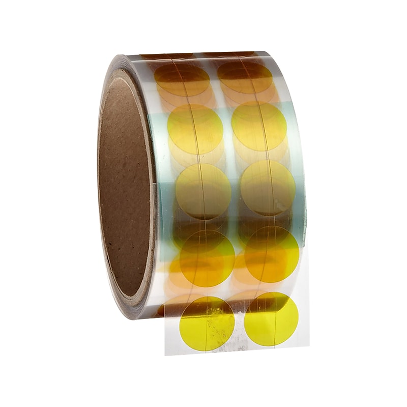 Bertech High Temperature Masking Disks, 0.75"Dia., Amber, 1000/Roll (PPD-3/4) image 1