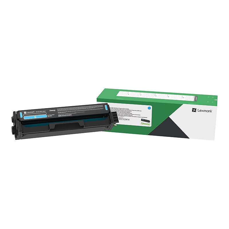 Lexmark 20N1HC0 Cyan High Yield Toner Cartridge, Prints Up to 4,500 Pages image 1