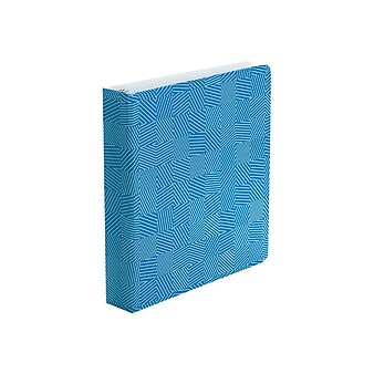 Oxford Labyrinth 1 1/2" 3-Ring Fashion Binders, Blue (42551)