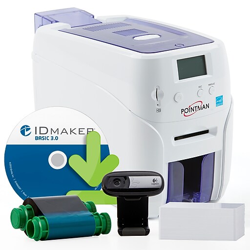 Idville Pointman N20 SingleSided ID Card Printer Starter Kit