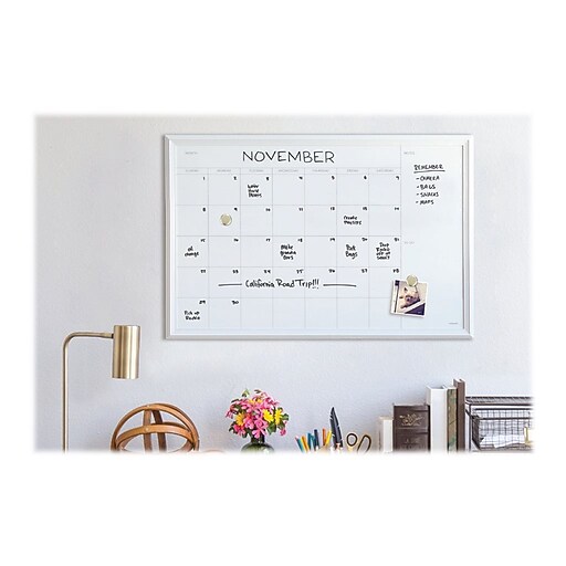 U Brands Magnetic Dry-Erase Whiteboard, Fiberboard Frame, 30" x 40"  (2918U00-01) | Staples