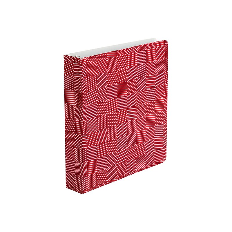 Oxford Labyrinth 1 1/2" 3-Ring Non-View Bindes, Red (42550) image 1