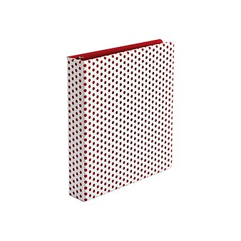 Oxford Punch Pop 1 1/2" 3-Ring Fashion Binders, Red (42500)