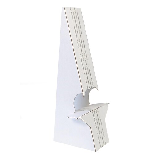 Lineco SelfStick Double Wing Easel Backs, Size 9", White, Pack of 25