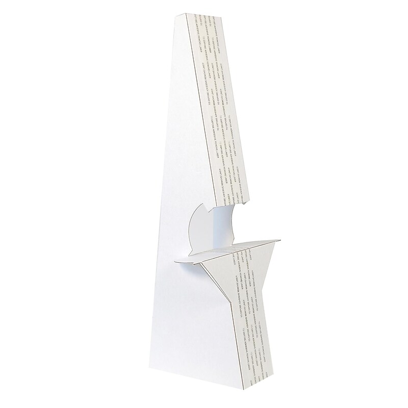 Lineco Self-Stick Double Wing Easel Backs, Size 12", White, Pack of 25 (L328-1238) image 1