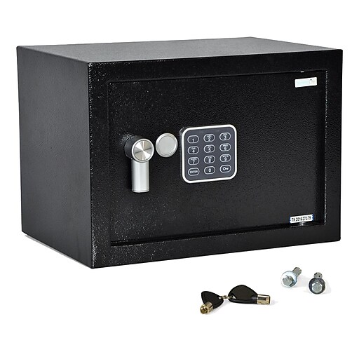 Serene Life Compact Electronic Safe Box with Mechanical Override
