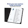 Avery Ready Index Table of Contents Paper Dividers, 1-10 Tabs, White, 6 Sets/Pack (11823)~#|#~sp61548682_sc7