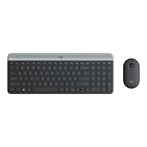 Logitech MK470 Wireless Keyboard and Mouse Combo, Black/Gray (920