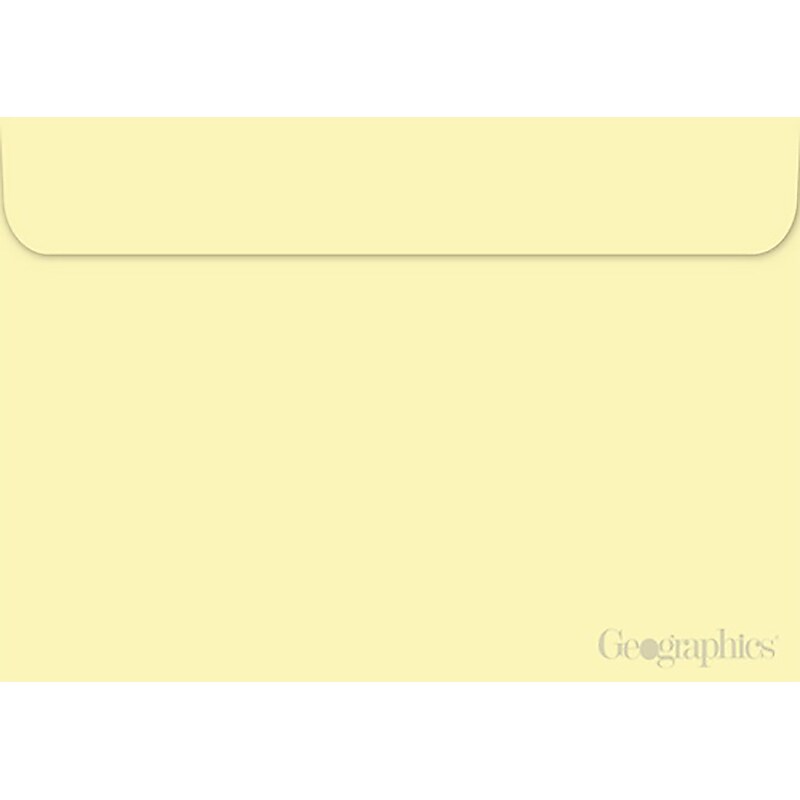 Geographics Gummed A9 Greeting Card Envelopes, 5.75" x 8.75", Ivory, 40/Pack (49826) image 1