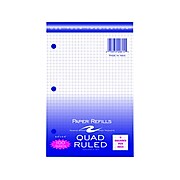Roaring Spring Graph Ruled Filler Paper, 5.5" x 8.5", White, 100 Sheets/Pack (20815)