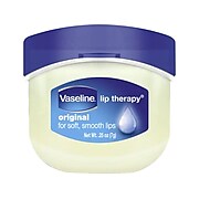 Vaseline Lip Therapy Original Mini Lip Balm with Petroleum, 0.25 Oz. Jar