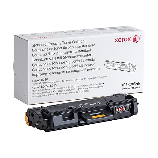 Xerox 106R04346 Black Standard Yield Toner Cartridge, Prints Xerox 106R04346 Black Standard Yield Toner Cartridge, Prints