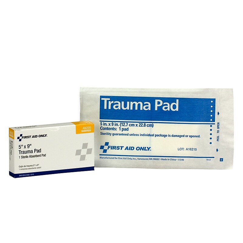 First Aid Only 5" Sterile Trauma Pad (AN205) image 1