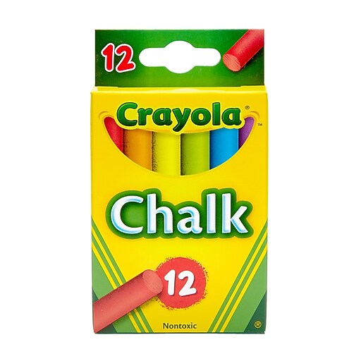 Crayola Drawing Chalk, Assorted Colors, 12/Box (51-0816) | Staples