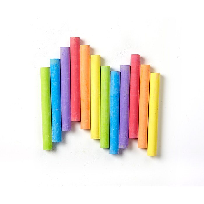 Crayola Drawing Chalk, Assorted Colors, 12/Box (51-0816