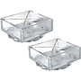 Azar 4-Compartment Plastic Rotating Organizer, Clear, 2/Box (556352)~#|#~sp61914338_sc7