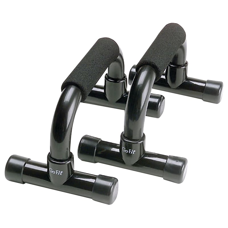Gofit Black Push-up Bars, Black, 2/Pair (GF-PUB) image 1