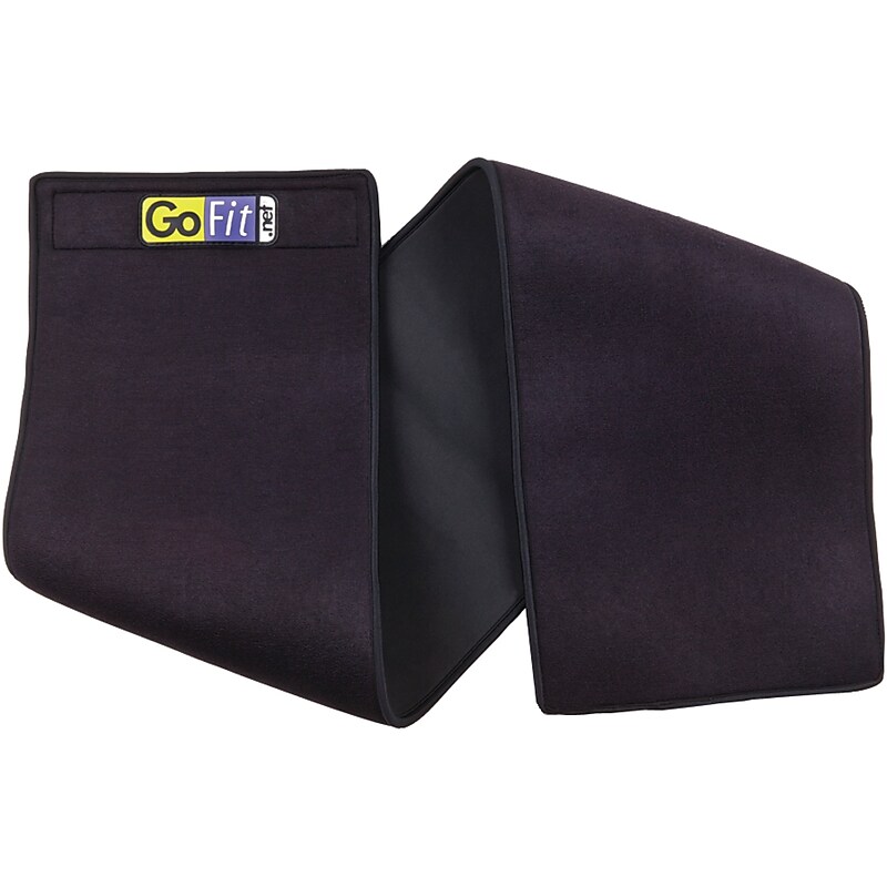 Gofit Double-thick Neoprene Waist Trimmer, Black (GF-2XNWT) image 1