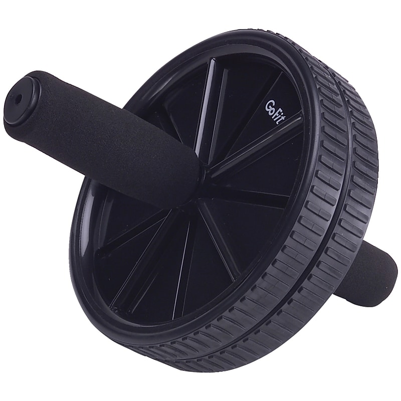 Gofit Black Deluxe Exercise Wheel, Black (GF-DEW) image 1