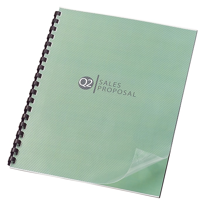 Design View Presentation Binding System Covers, 11 x 8-1/2, Clear