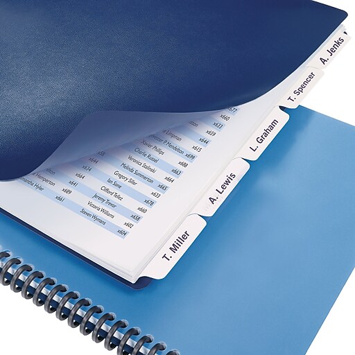 GBC® Customizable Index Tabs, 5 Tab Set, White, 1 set per pack at Staples