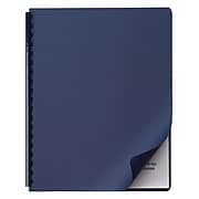 Swingline Linen Textured Presentation Covers for Binding Systems, Navy, 11-1/4 x 8-3/4, 50/Pk (2001513P)