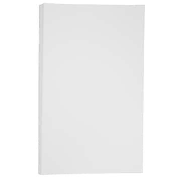 JAM Paper Vellum Bristol 67 lb. Cardstock Paper, 8.5" x 14", White Vellum Bristol, 50 Sheets/Pack (16928437)