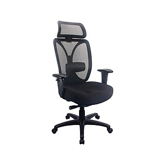 Tempur-Pedic Mesh Back Fabric Computer and Desk Chair, Black (TP6450-BLKMB)