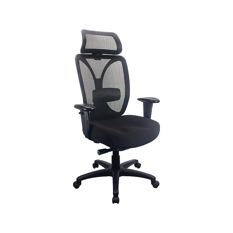 Tempur-Pedic Mesh Back Fabric Computer and Desk Chair, Black (TP6450-BLKMB) image 1