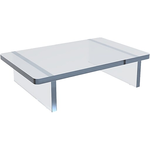 Azar Deluxe Riser Display Monitor Stand, Clear (515363) at Staples