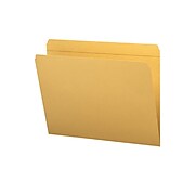 Smead File Folder, Straight Cut, Letter Size, Goldenrod, 100/Box (12210)