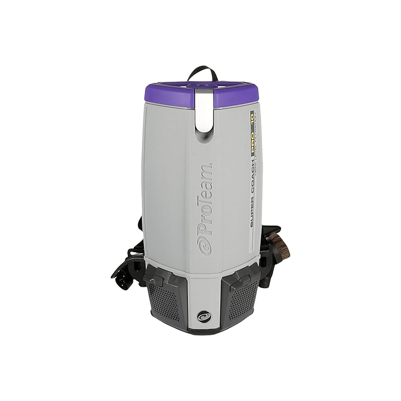 ProTeam Super Coach Pro 10 Backpack Vacuum, Purple/Gray (107339) image 1