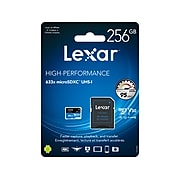 Lexar High-Performance 633x LSDMI256BBNL633 256GB Flash Memory, microSDXC
